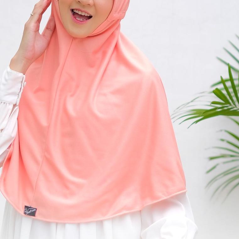 Nafisa Hijab Santai - Jilbab Instan Serut Kaos - Kerudung bergo simple