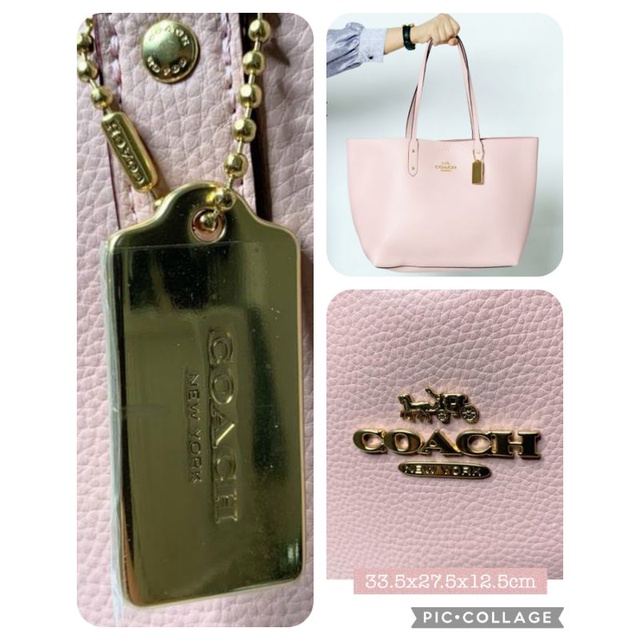 Tas Tote Wanita Coach Blossom Pink Tote