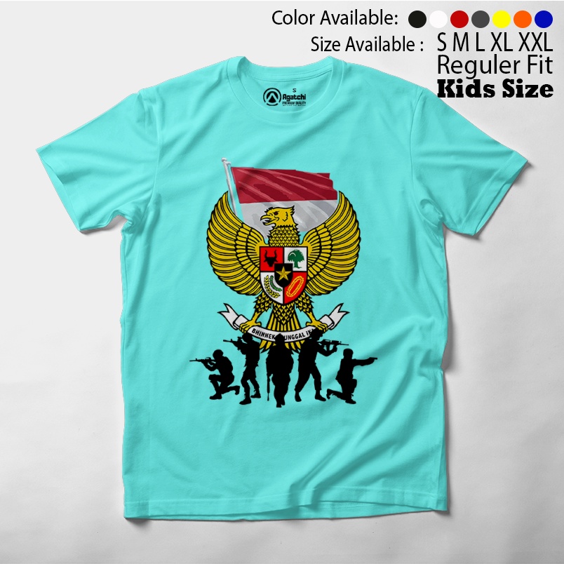 Baju Kaos Atasan Anak Laki-Laki Garuda Indonesia Merdeka