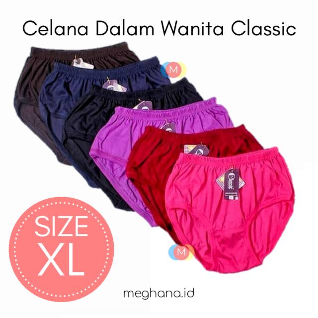 1 pcs celanadalamwanita / cdwanita / LINGERY cd wanita katun / CLASSIC SIZE XL / bahan lembut nyaman