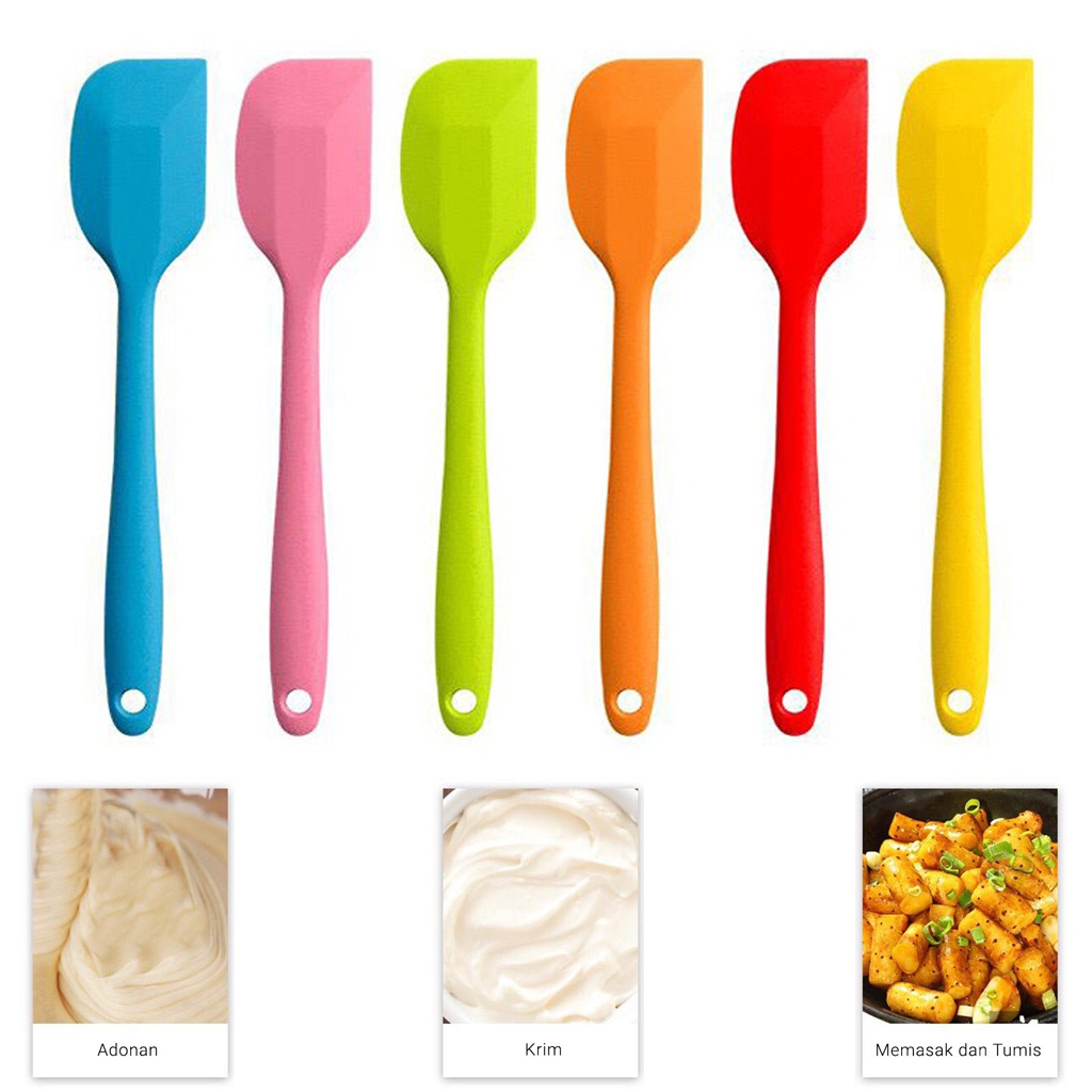 ❤GTB❤ Spatula Adonan 8022 Sodet Silicone Memasak Baking Spatula Tahan Panas R702