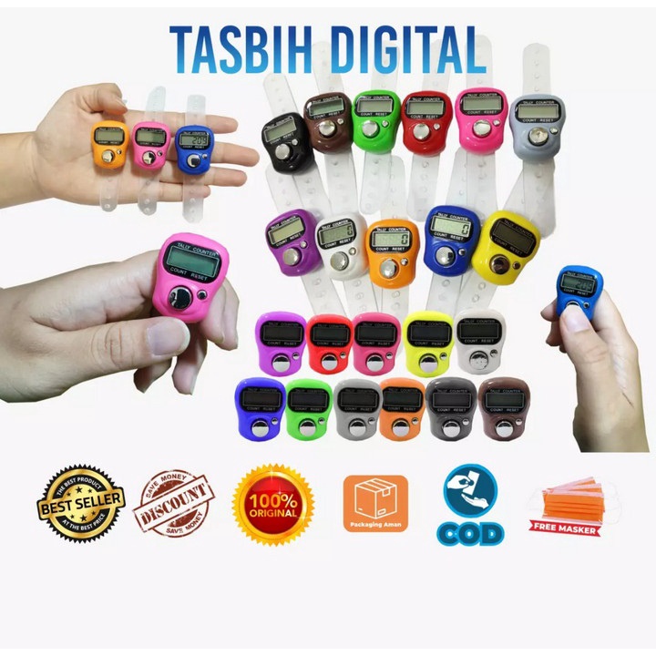 Tasbih Digital Mini LED Mini Counter Jari MURAH Dzikir Praktis