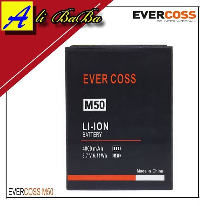 Baterai Handphone Evercoss M50 Star A75B Evercoss M50 Dobel Power Original OEM Batre HP Batu Batre