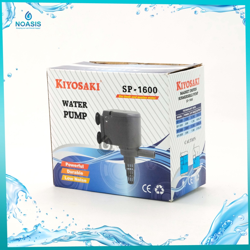 POMPA AIR CELUP AQUARIUM KIYOSAKI SP 1600 SUBMERSIBLE PUMP