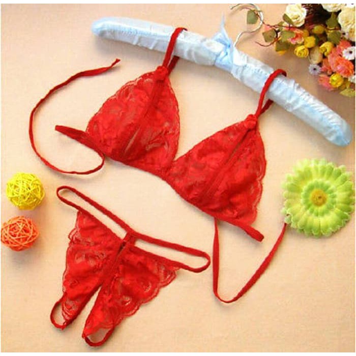 Sexy Lingerie Bra dan G String Set