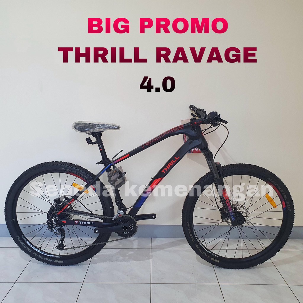 Sepeda MTB Thrill Ravage 4,0 2019 Ukuran 27,5 Inch GOSEND ONLY
