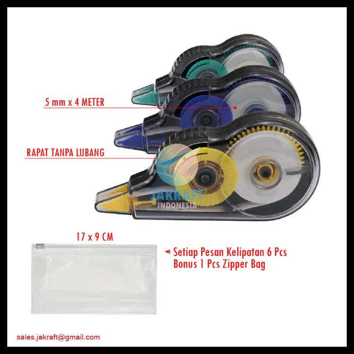 

Tip Ex Pita Correction Tape 5Mm X 4M Kecil Murah Berkualitas Ala Joyko Kode 844