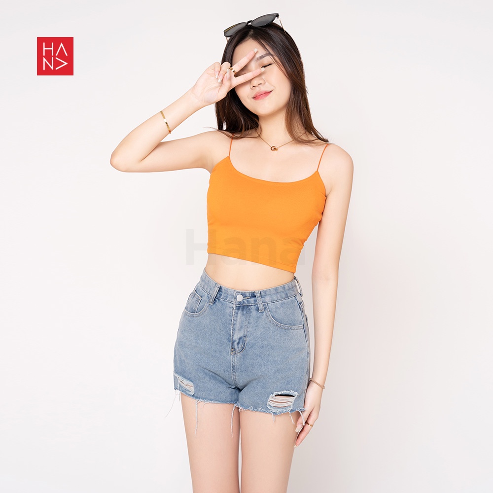 [BIG SIZE] HanaFashion JKT - Kendall Crop Tank Top Wanita Tank Top Crop Big Size - TT114