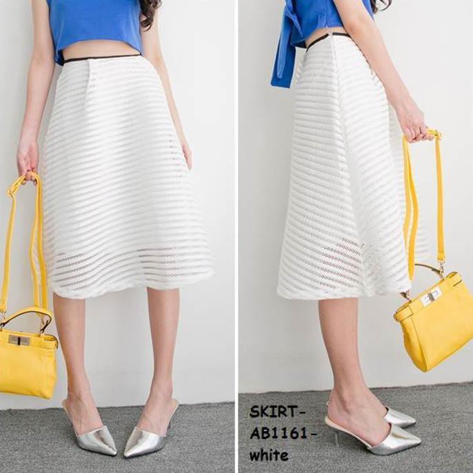 Style Rok Skirt Dress Bahan Kantor Kerja Formal Pesta Midi Korea Import Fashion HQ