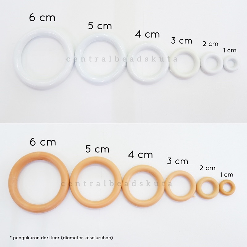(lusin) RING PLASTIK / RING / RING BULAT / RING MACRAME / RING GORDEN