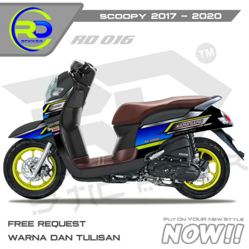 decal sticker Scoopy 2017 2018 2019 2020 motif racing