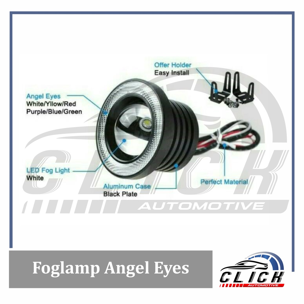 Foglamp led Angel eyes 89 mm /  Led Fog Lamp Angel Eye Mobil Universal