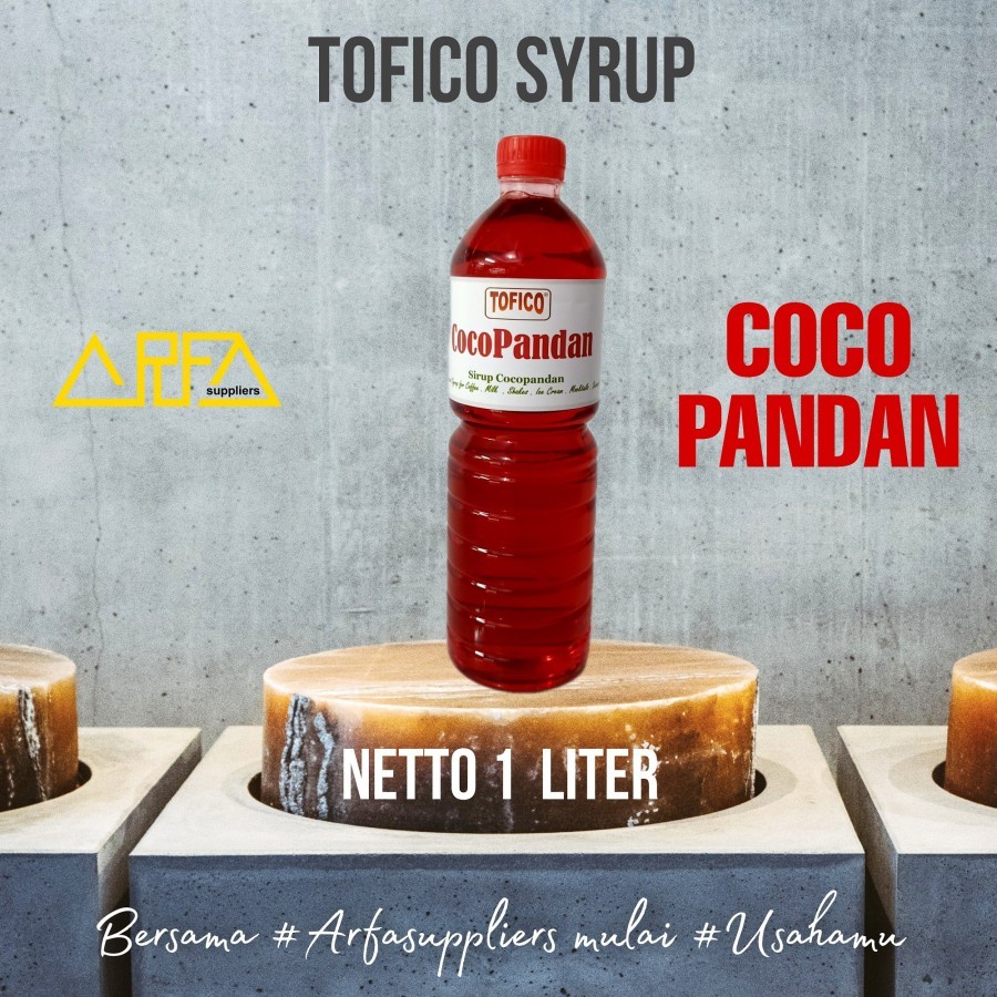 

Tofico Syrup cocopandan natural flavour 1 Liter Tofico Sirup cocopandan