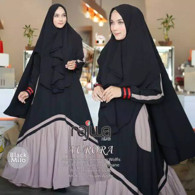Gamis syar'i // baju muslim pesta// set syar'i