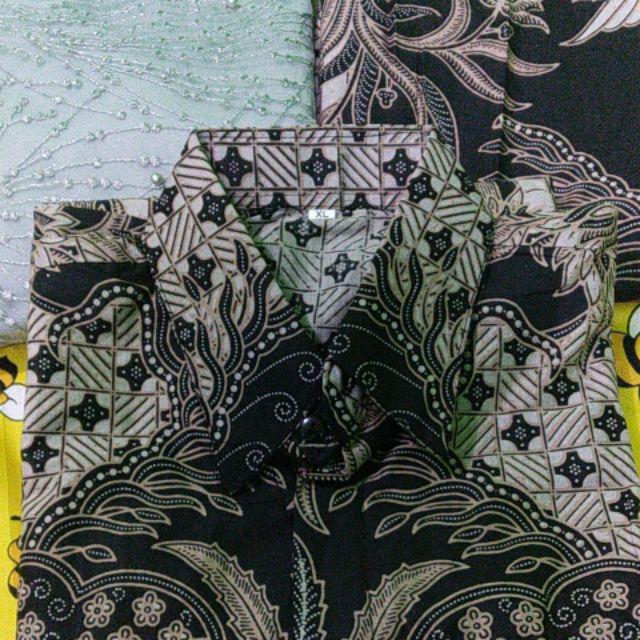 Zola_batik Batik Couple Kebaya Brokat Susun Pinguin Motif Tile Annabel Pinguin