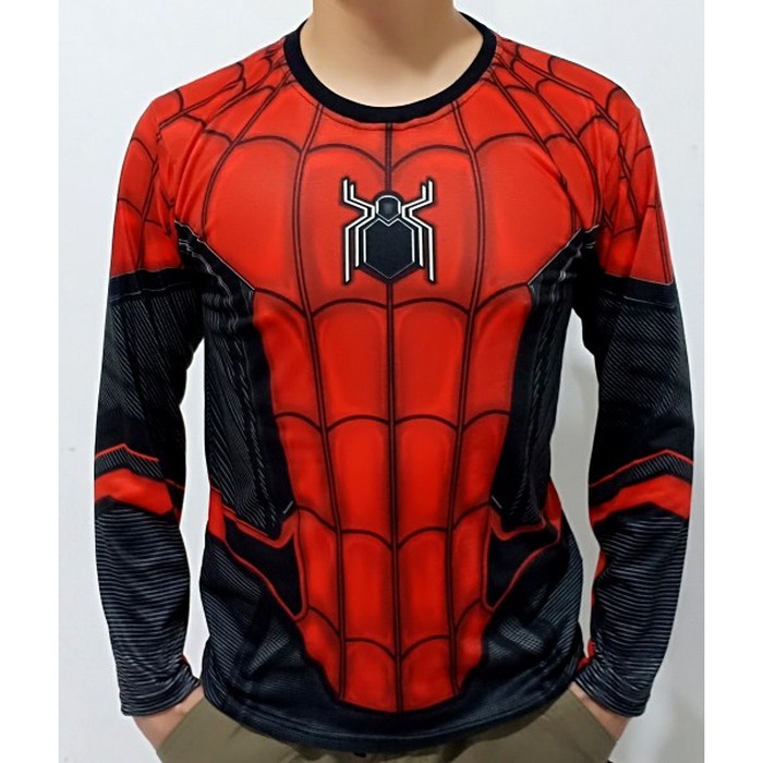 kaos spiderman far from home baju gym fitness pria