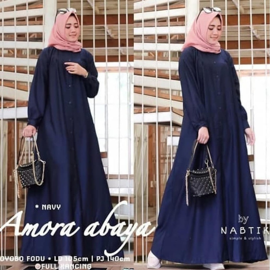 DRESS / MAXI DRESS / PROMO / DRESS WANITA / AMORA ABAYA PGM / MAXI DRESS SIZE L