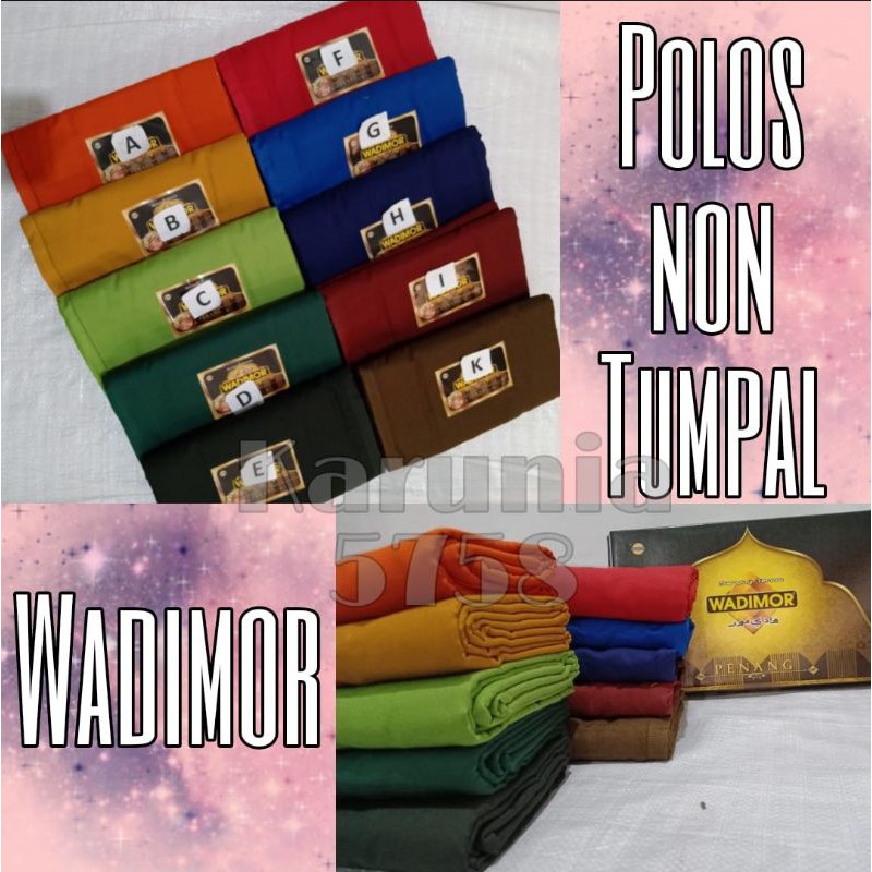 SARUNG WADIMOR POLOS WARNA NON TUMPAL, sarung wadimor polos murah ,sarung wadimor dewasa polos