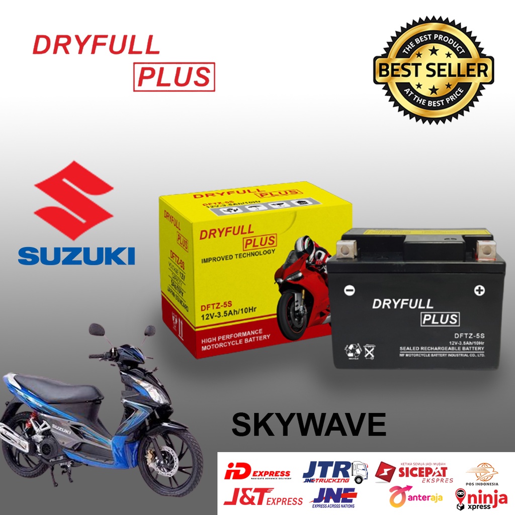 Aki Motor Suzuki Nex Accu MF GTZ5S AKI DRYFULL DFTZ5S