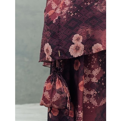 Ulos Prayer Set Burgundy - Klamby