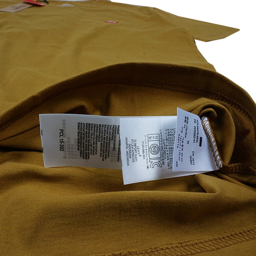 Kaos Oblong Mustard Levis Premium Original