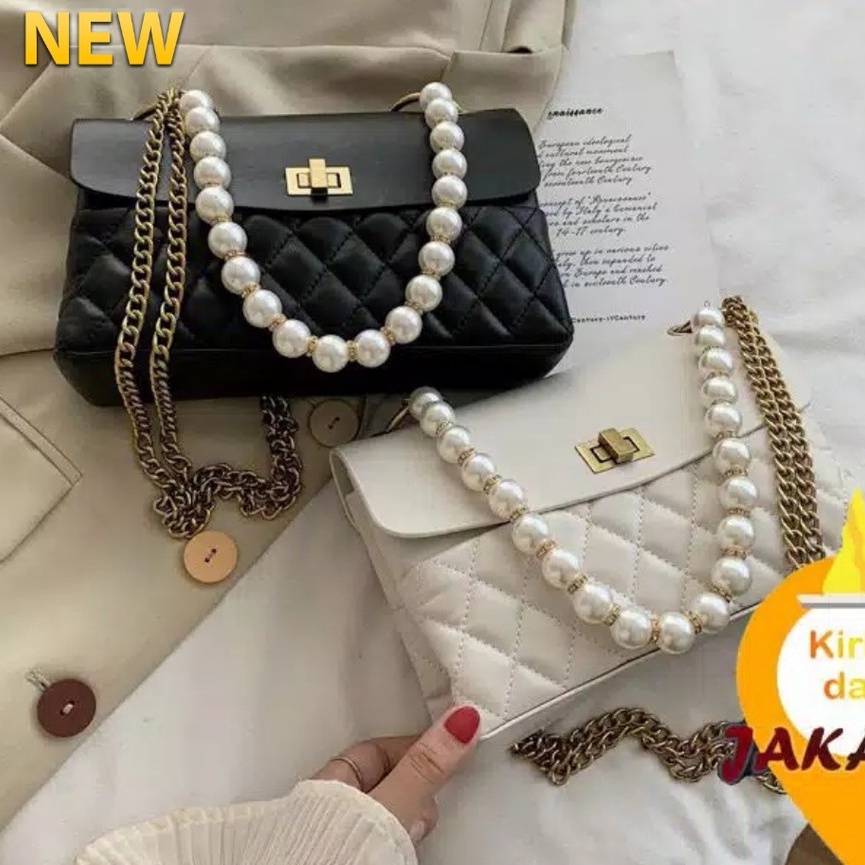 (2PC BISA IKG)GTBI99881362 New Arrival  !!!  Tas Selempang  Tas Wanita Import  Premium Terbaru +MUTIARA