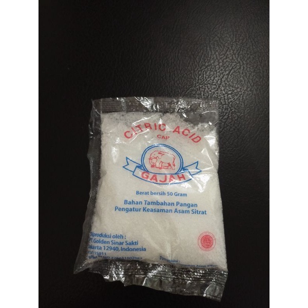 

citrun/citric Acid cap gajah/asam sitrat