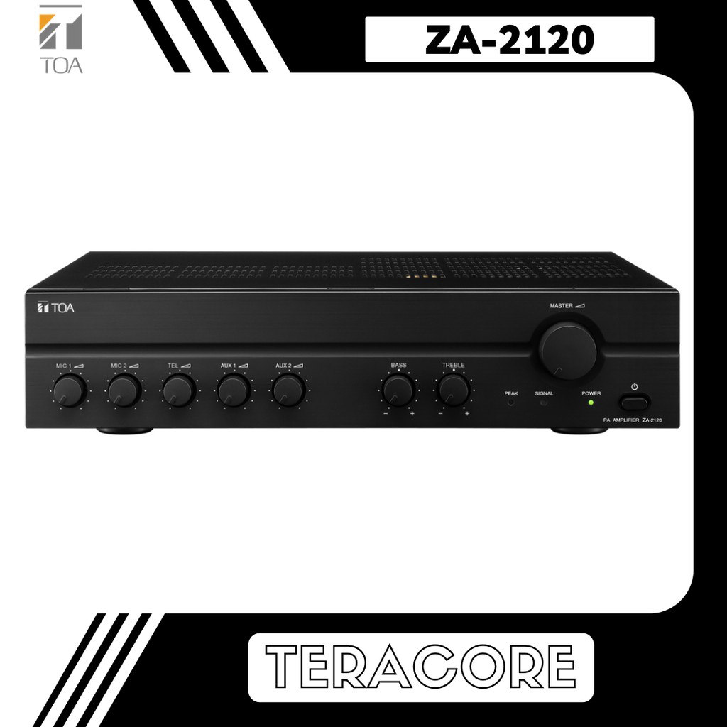 TOA ZA 2120 ZA-2120 Power Amplifier 120 Watt 100V 100 Volt Amply Ampli