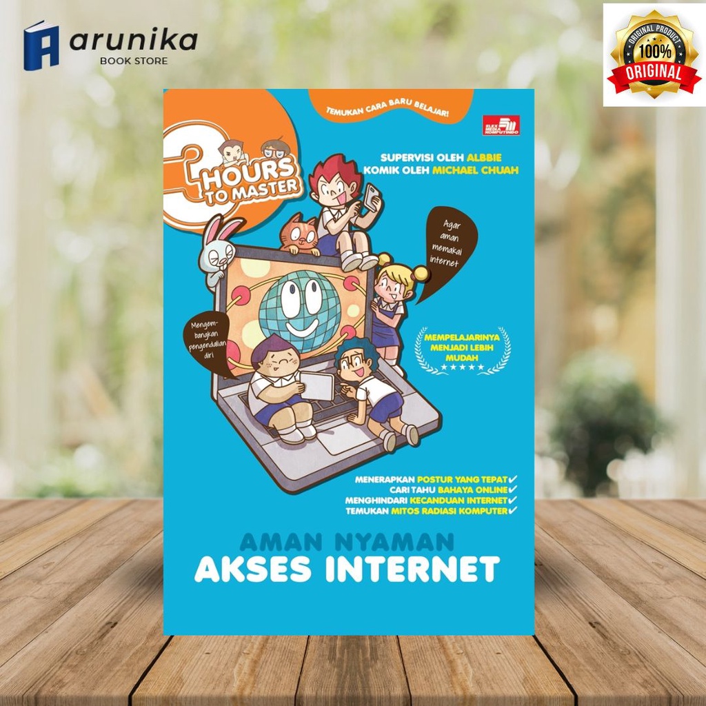 Buku 3 Hours To Master Aman Nyaman Akses Internet - Original