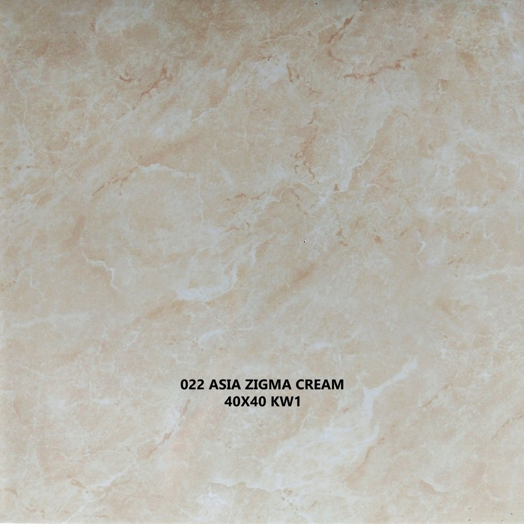 Keramik Dinding (Glossy)/ ASIA ZIGMA CREAM 40X40 KW1/ 022