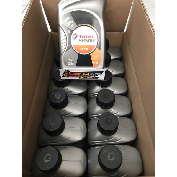 TOTAL HI-Perf 2T API TB Jaso FB paket 1 Carton / 12 Botol