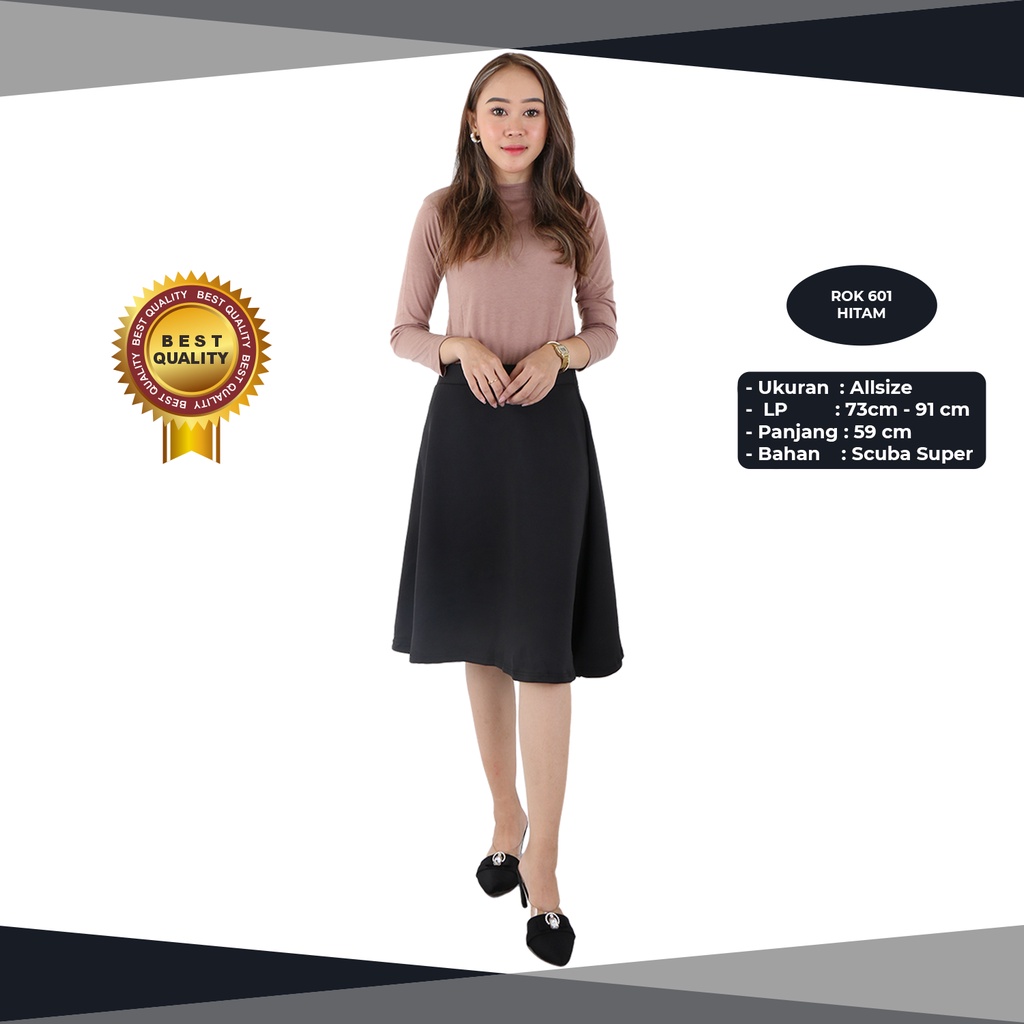 SAYA - Rok 7/8 Wanita / Rok Payung 7/8 / Rok 7/8 Murah / Rok Payung Jumbo / Rok 7/8 Jumbo / R.601