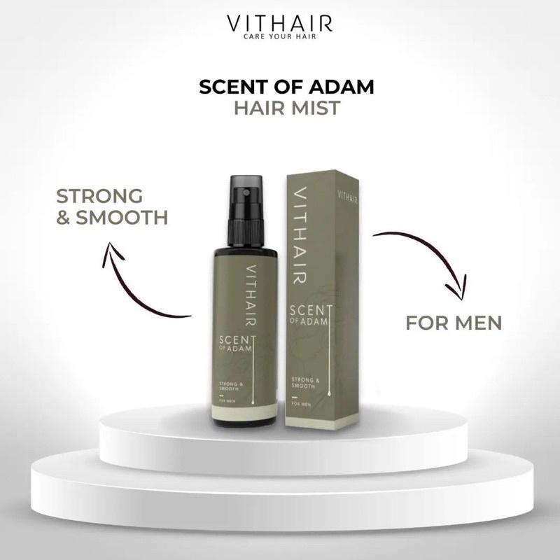 ( 𝟭𝟬𝟬% 𝐁𝐞𝐫𝐠𝐚𝐫𝐚𝐧𝐬𝐢 𝐎𝐫𝐢 ) VITHAIR Hairmist  Scent Of Aadam Membantu Memperbaiki Rambut Kering Dan Rusak Mendorong Pertumbuhan Rambut Vitamin Rambut Botak  Vitamin Rambut Kering Pewangi Rambut