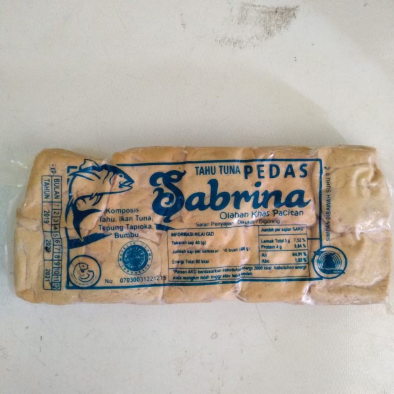 

tahu tuna pedas Sabrina isi 10