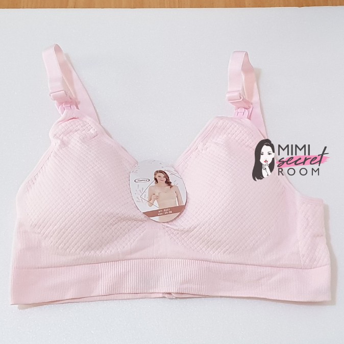 ❤ MIMI ❤ Bra Menyusui Rajut Sorex 8202 8201 8200 Bermotif Salur Berukuran Jumbo Lentur dan Tanpa Kawat