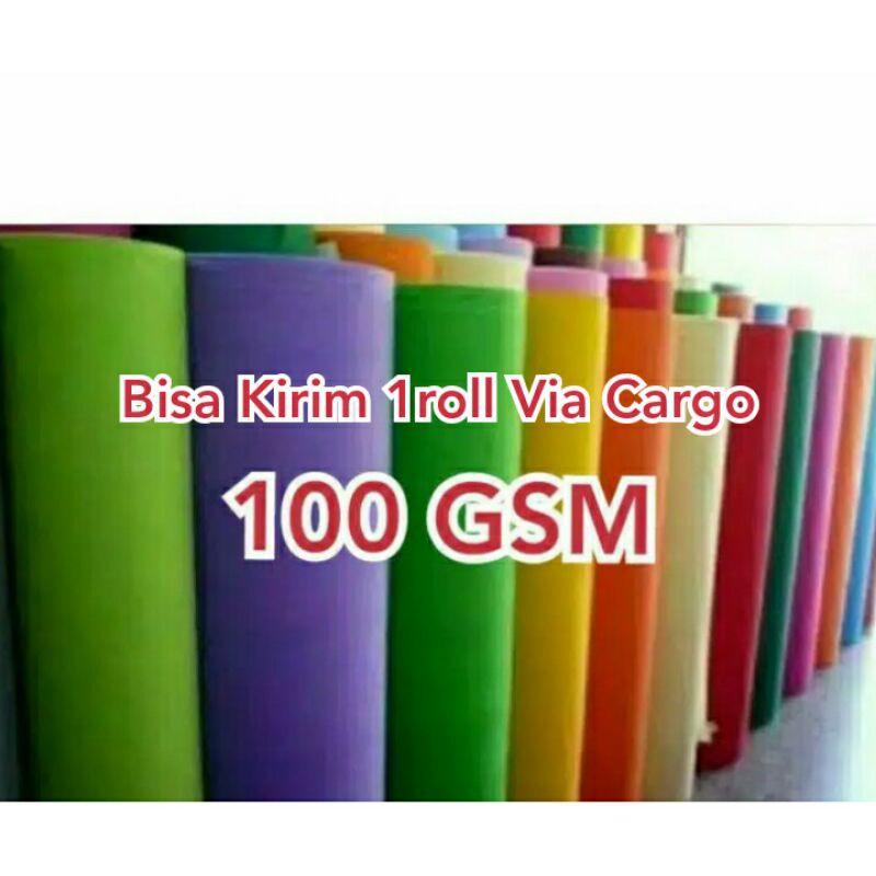 Promo 100Gsm (Roll) Bahan Kain Spunbond Spondbon Spoundbond Pur Roll 100Gsm 1Roll