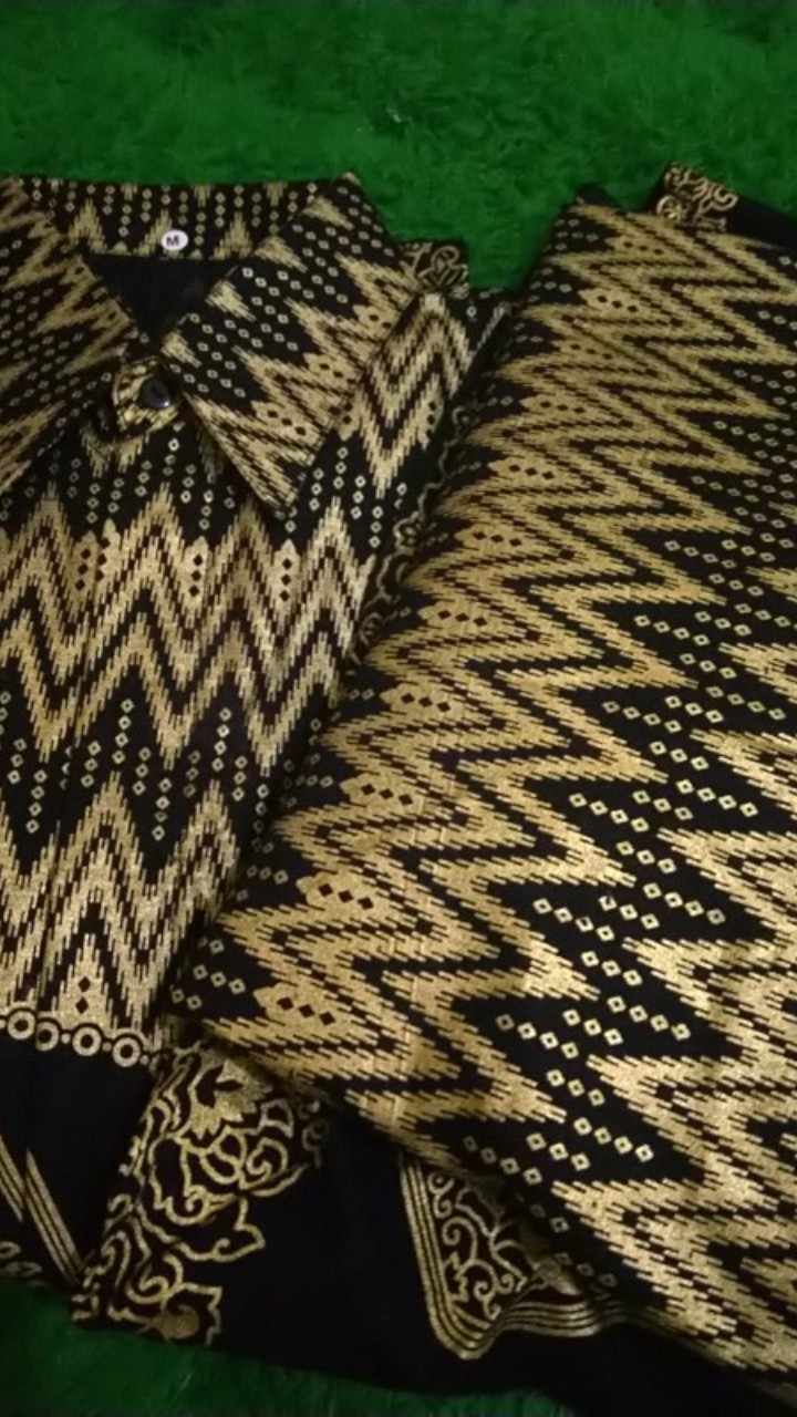 Batik Couple Keluarga Sania Ruffle Ori Ndoro Jowi Dnt Motif