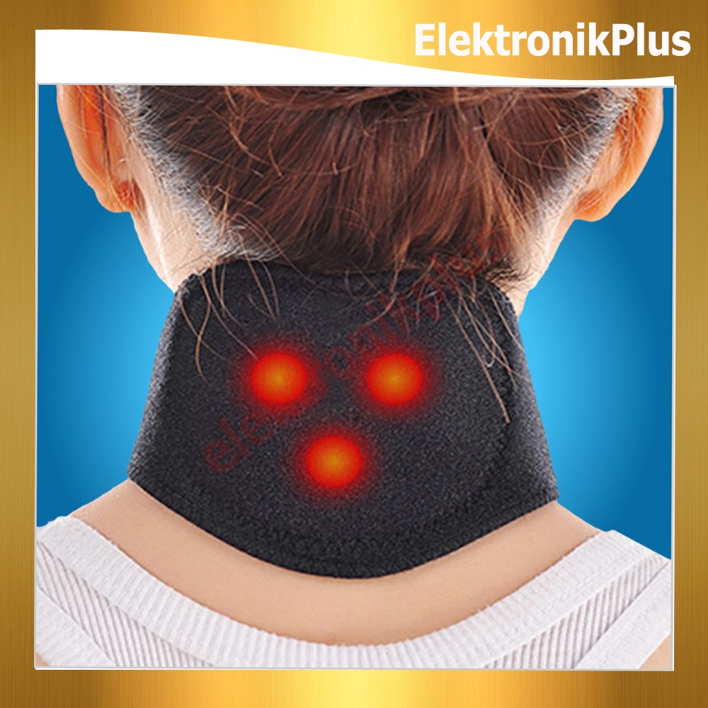 Alat Terapi Leher Magnetic Tourmaline Therapy Neck Massager - Black