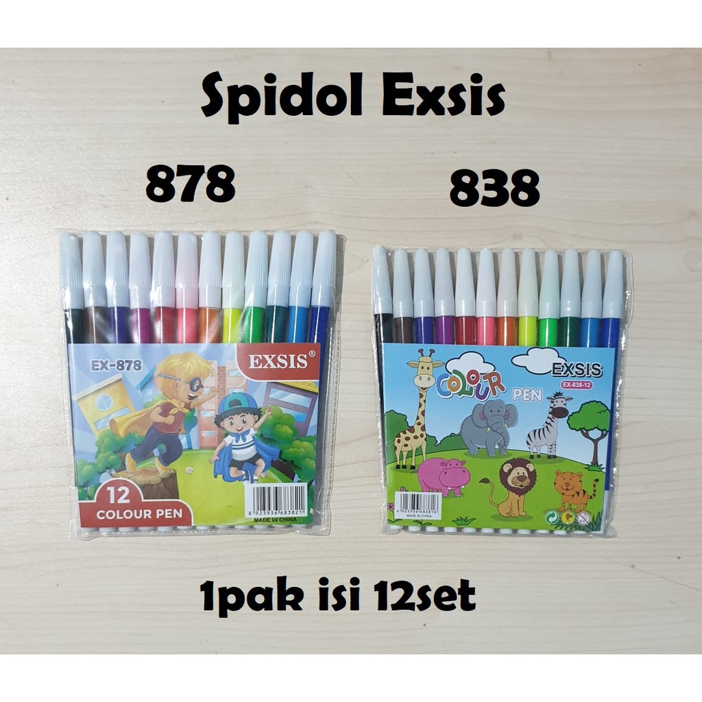 

Spidol Exsis 12 Warna 838 878