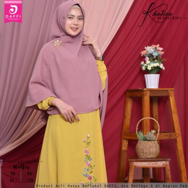 Khalisa Hijab syar'i Daffi hijab Style