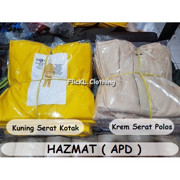 Hazmat suit baju Alat Pelindung Diri (APD) coverall hazmat suit