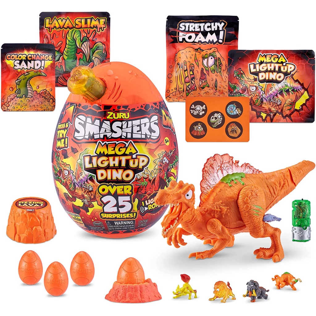 Smashers Mega Light up Dino with over 25 Surprises by ZURU