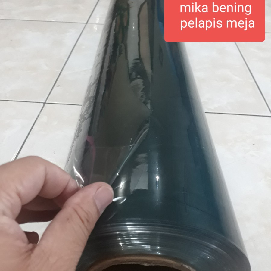 Taplak Meja Bening/Plastik Mika Meteran/Plastik Mika Lemas