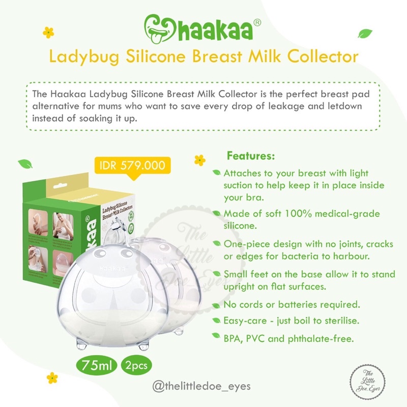 [READY] Haakaa Ladybug Silicone Breast Milk Collector - 75ml