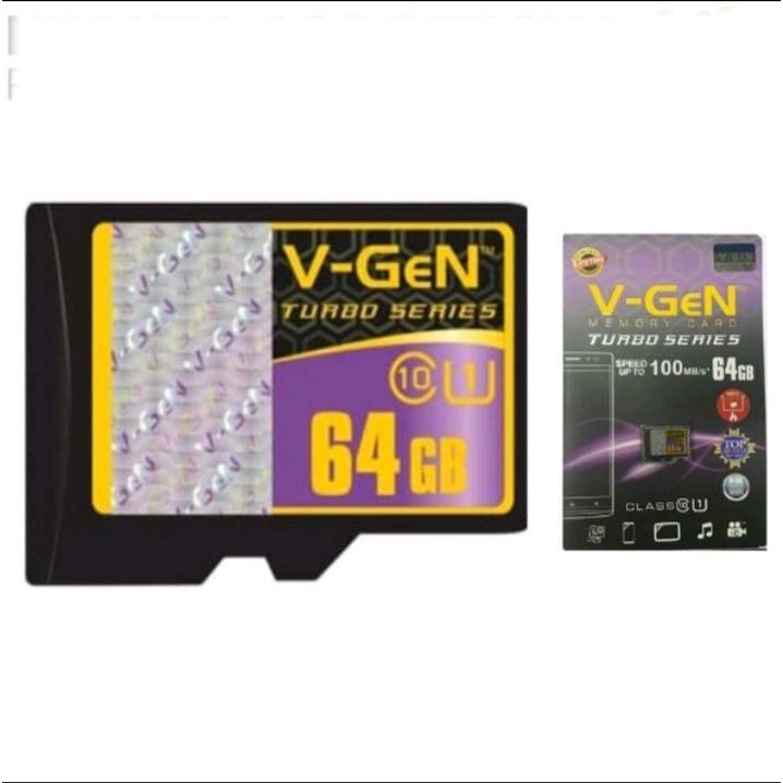 Jual MICROSD VGEN TURBO CLASS 10 100MB/s V GEN HIGH SPEED MICRO SD 16 ...