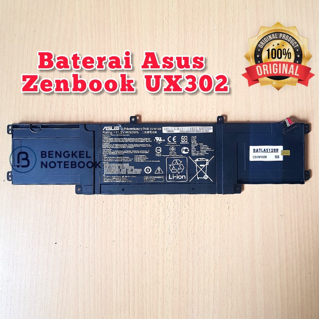 Baterai ASUS Zenbook UX302 UX302LA C31N1306 Original