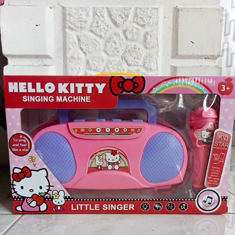 5812A Mainan Radio untuk Menyanyi Karaoke / Singging Machine Hello Kitty Avengers dll