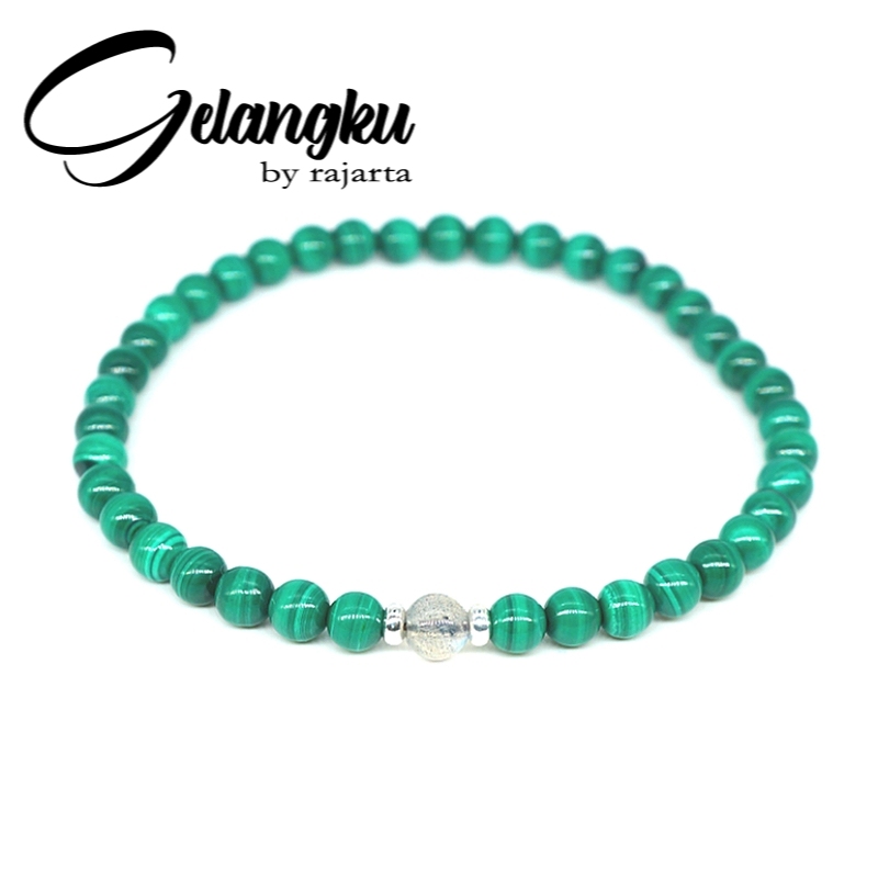 Gelang Ku Single String Malachite Cleansing Energy