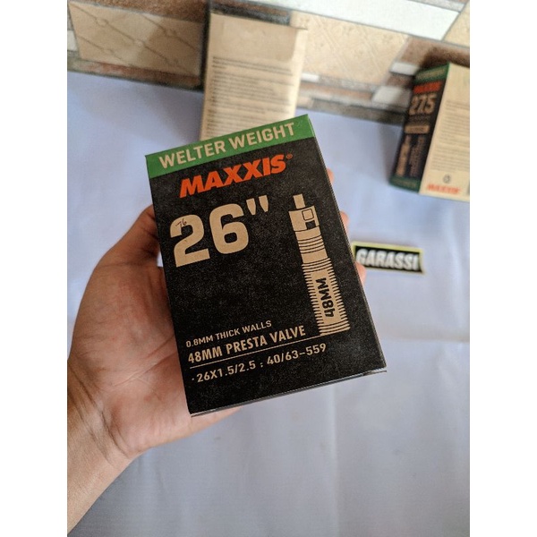 maxxis ban dalam sepeda fv presta 26 x 150 sampai 250