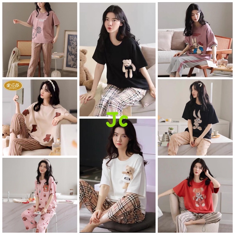 JC- Stelan Premium Import CP / Stelan piyama wanita Import / Piyama wanita Import Murah